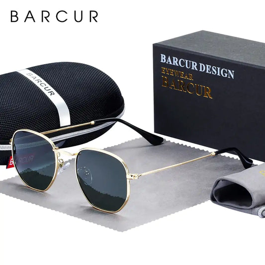 Retro Hexagonal Sunglasses with Aluminum Frame · Signed by Ambreux