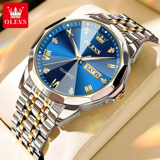 OLEVS 3D Crystal-Dial Watch with Diamond Pattern · Limited Edition