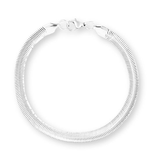 925er Silberarmband aus Frankreich mit geometrischem Design und 4 mm Zirkonia