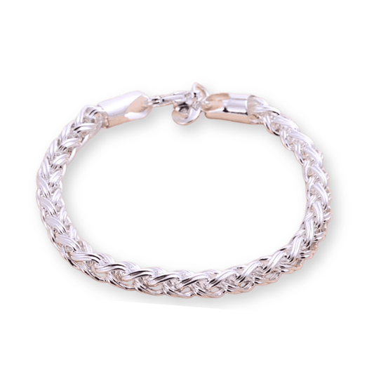 Modernes England-Armband aus 925er Silber mit 6 mm Zirkonia
