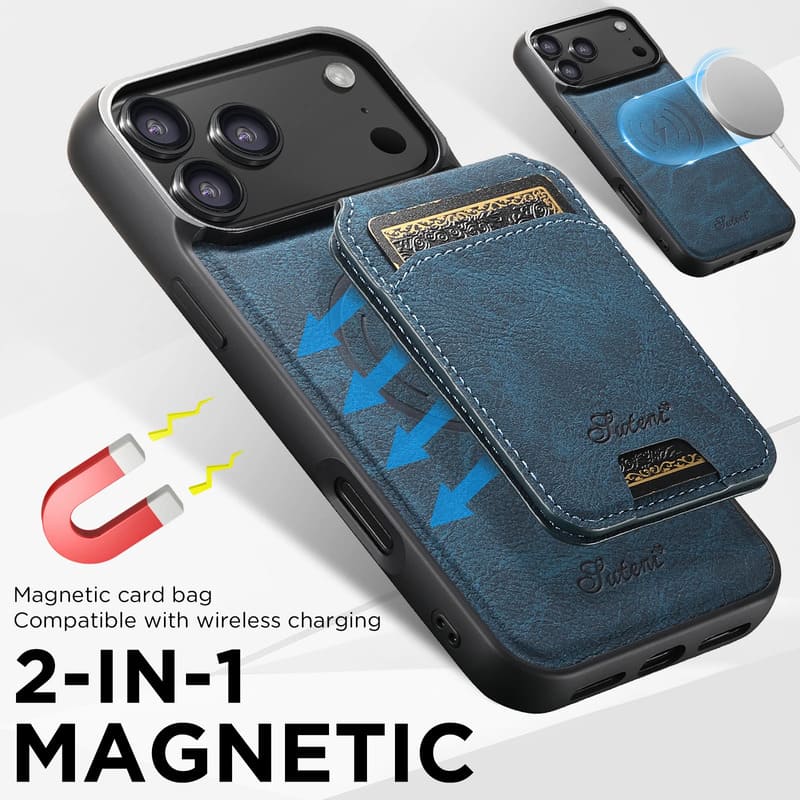 Premium Wallet Case · MagSafe-Compatible (iPhone 12–17)
