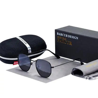 Retro Hexagonal Sunglasses with Aluminum Frame · Signed by Ambreux