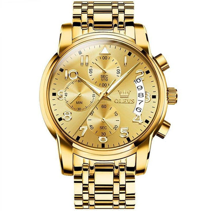 OLEVS Gold-Tone Dress Watch