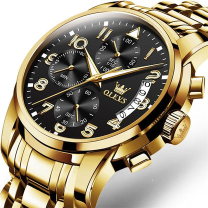 OLEVS Gold-Tone Dress Watch